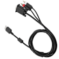 Miniatyrbillede 5 af 5: VGA-kabel i høj opløsning med adapter til lydkonvertering til Sega Dreamcast DC