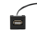 Pikkukuva 3 / 5: Auton johtosarjan USB-liitäntäjatke, uros-naaras, moninkertainen suojaus, 12V-30V tulo, vaihtoehto Camrylle, Priukselle