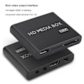 Miniatyrbilde 4 av 8: 110-240V Full HD Mini Box Media Player 1080P Media Player Box Støtte USB MMC RMVB MP3 AVI MKV EU-plugg
