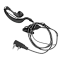 Pikkukuva 8 / 8: Walkie Talkie -kuuloke paksu punottu johto korvatulppa Baofeng BF‑6 7 8s Uv5r