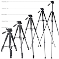 Miniatyrbilde 3 av 5: Kamera Stativ for Canon Nikon Sony, Lett Reise Stativ med Bæreveske, Aluminium Profesjonelt Kamera Stativ for DSLR/SLR