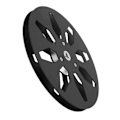 Miniatyrbilde 7 av 8: 1/4 7 Tom Tom Spole Tomt Aluminium Legering 8 Hull Universal Åpning Maskin Del Lyd Tape Tom Spole Svart