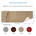 Miniatyrbild 5 av 5: Lie Armrest Organizer Tv Remote Holder 5 Fack caddy För Soffa Soffa Recliner Stol