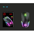 Miniatyrbild 2 av 5: RGB-bakgrundsbelyst optisk gamingmus, Plug and Play, Typ C-kompatibilitet, Justerbar DPI upp till 6400, Snabb tumfunktion för moderna enheter
