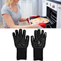 Miniatyrbild 1 av 8: Halkfria silikonugnshandskar, matlagnings- och bakhandskar för grill, ugn, mikrovågsugn, högtemperaturbeständiga vantar