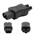 Miniatyrbild 6 av 8: IEC320 C8 till IEC320 C5 Konverter 10A 250V 2.5A 250V Strömkabeladapter för Laptopströmadapter UPS Server 4st