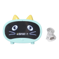 Miniatyrbild 1 av 5: Mini Cartoon Speaker Multifunktionell Söt Katt Öra Design Smart Set Dubbla Alarmklockor för Sovrum Kontor
