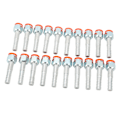 Miniatyrbillede 4 af 5: 20 stk. Aircondition Slange Barb Fitting Lige Aluminium Høj Styrke Universal til Biler Lastbiler