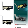 Miniatyrbild 2 av 5: Högpresterande lagringslösning, M.2 Nvme till Pci Express-adapter för Windows 11 10 8 Linux Mac Os, Stöder Typ 2230 2242 2260 2280