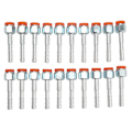 Miniatyrbillede 1 af 5: 20 stk. Aircondition Slange Barb Fitting Lige Aluminium Høj Styrke Universal til Biler Lastbiler