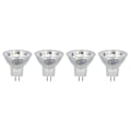 Miniatyrbilde 2 av 5: 4 stk. MR11 LED-pære 3W 300lm pære med 9 perler dobbel stiftbase for