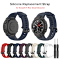 Miniatyrbild 5 av 5: Silikonersättningsband för Amazfit T Rex Smartwatch Mjukt andningsbart armband Installationsverktyg
