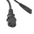 Pikkukuva 5 / 8: IEC320 C14 - C13 C7 -virtajohto, vedenpitävä IEC320 -virtajohto projektoreille 100-250 V 32 cm