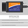 Miniatyrbild 8 av 8: OBD2 Diagnostisk Anslutningskabel USB-gränssnitt Automatisk Felkontrollverktyg Passar för Ford