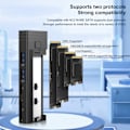 Miniatyrbillede 4 af 5: M.2 SSD-kabinet Multifunktion USB3.2 Gen2 PCI Solid State Drive-kabinet til NVMe SATA til Windows til Linux til OS X