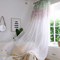 Miniatyrbilde 1 av 8: Polyester vindusgardin Valances Voile soverom stue dekor (lilla)