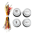 Miniatyrbilde 1 av 5: Plastmaskinvare DIY Arcade Game Joystick Button Wire Kit Fighting Special Configuration