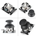 Miniatyrbild 4 av 8: 5 st Dual-axis joystickmodul för PS2 spelkontroll Gamepad kontrollspaksensor för Arduino