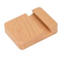 Miniatyrbillede 4 af 5: Træ Mobiltelefonholder Mobiltelefon Stativ Træ Universal Smartphone Desktop Holder Bærbar Beslag