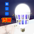 Miniatyrbilde 3 av 5: 220V LED Myggdreperlampe 15W LED-lys Anti Fly Bug Zapper