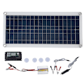 Miniatyrbild 2 av 8: Solcellsladdare, 12V Batteriladdare med Vattentät Solpanel för Pålitlig Strömförsörjning Under Utomhusäventyr