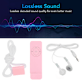 Pikkukuva 7 / 8: MP3-soitin, häviötön ääni, tukee jopa 64 Gt:n mini-musiikkisoitin opiskelijoille, juoksuun, matkustamiseen, vaaleanpunainen