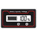 Miniatyrbild 2 av 5: Batterimätare Ljuslarm LCD-display Säker Batterikapacitet Spänningsmätare för Elfordon 12‑84V