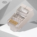 Pikkukuva 5 / 5: 50 kpl Cat6 RJ45 -liitin Ethernet-verkkokaapeli Modulaarinen liitin 8P8C kullattu