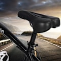 Miniatyrbild 6 av 7: Cykel Sadel Gel Vaddering Ventilerad Design Memory Foam För Utomhus Cykeläventyr, Universell Passform Ergonomisk Cykelsits Med Nötningsbeständighet