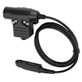Miniatyrbild 4 av 5: U94 PTT-adapter headsettillbehör PU dragtråd PTT för UV9R PLUS för UVXR för BF9700