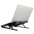 Miniatyrbillede 4 af 5: Køligere bærbar computer stand, med 4 x 80mm polare ventilatorer, RGB-belysning, 7 højdejusteringstrin, kompatibel med bærbar computer, notesbog, 10 tommer og 17,3 tommer