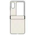 Miniatyrbild 2 av 8: Flippfodral för mobiltelefon, slitstarkt, perfekt passform, glitterdesign, lätt att rengöra, skydd för Oppo Find N2 Flip, vit