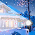 Miniatyrbilde 2 av 5: LED snøfall-projektorlys innendørs utendørs snøfnugg-projektor