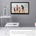 Miniatyrbild 8 av 8: 15,4-tums Digital Fotoram Multifunktion Svart med Touchknapp Hjärtformat Fäste Elektronisk Album för Hemmet 100‑240V EU-kontakt