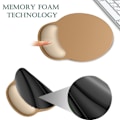 Miniatyrbild 2 av 5: Halkfri musmatta med gummibas, ergonomiskt handledsstöd i memory foam, smärtlindring, minimalistisk design, bekväm yta, gott om plats för musen