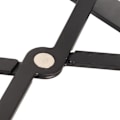 Miniatyrbillede 3 af 5: Justerbar bærbar computer stand dobbelt foldbar bærbar computer skrivebordsstativ aluminium pc riser til varmeafledning