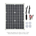 Miniatyrbild 6 av 8: Kraftfull men portabel, Rv Yacht Power Solution Monokristallin Silikon Flexibel Solpanel för Bilbatterier, Nödkraftkällor, Sollampor