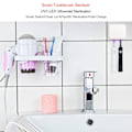Miniatyrbild 1 av 2: Hygienhjälte: UV Tandborstdesinficerare, Väggmonterad eller Portabel, Automatisk Smart Sensorfunktion, Säker och Snabb 60-Sekunders Sterilisering för Daglig Användning