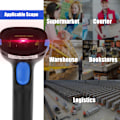 Miniatyrbild 4 av 5: Handhållen trådlös 2,4 GHz laserstreckkodsläsare för iOS Android Windows Blå