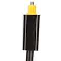 Miniatyrbilde 4 av 8: Optisk kabelsplitter 1 inn 2 ut Surround Sound Digital Optisk Fiber Lydkabel for DVD CD-spiller Datamaskin Forsterker Svart
