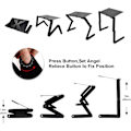 Miniatyrbild 4 av 7: Rotationsunderverk, 360 Graders Laptopställ för Upp Till 17 Tums Bärbara Datorer, Magnesium-Aluminiumlegering Säkerställer Robust Konstruktion Och