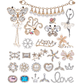 Miniatyrbillede 1 af 5: Sko Charms Passer Til Clog Sandaler Dekoration Mode Crystal Diamo