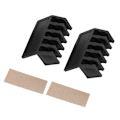 Miniatyrbillede 1 af 5: 2 stk./parti Fem Slots Plast Ledningsdeler Trådkabelklemmer Organizer Holder Ledninger Fixer Sort