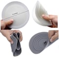Miniatyrbild 5 av 5: Badpropp, 6 tum stort silikonbadkarspropp avloppsplugg handfat håravloppsfångare platt suglock för kök badrum och tvättstuga (2-pack,
