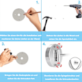 Miniatyrbild 5 av 9: Väggmonterad sminkspegel, 10X förstoring dubbelsidig LED-belyst sminkspegel för badrum, 360° roterbar, USB-uppladdningsbar och 7 tum utdragbar