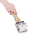 Miniatyrbilde 1 av 2: Uncapping Needle Roller Bee Honey Comb Extracting Beekeeping Beekeeper Equipment Tool