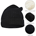 Miniatyrbillede 3 af 5: Strikhue Hat 100% Merinould Unisex Varme Vinterhuer Bløde,