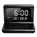 Miniatyrbillede 2 af 5: Multifunktionelt ur, elektronisk kalender, telefon, trådløs automatisk matchende oplader