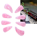 Miniatyrbild 1 av 8: 8 st Guzheng fingerpicks i silikonpolymer - Delikat, slät yta, elastisk, professionell Guzheng nagelskydd, persikafärg