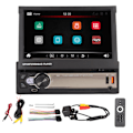 Pikkukuva 2 / 8: 7 tuuman auton MP5-soitin HD-taitettava näyttö 12 LED-peruutuskamera langaton Carplay Android Auto -auton multimediasoitin